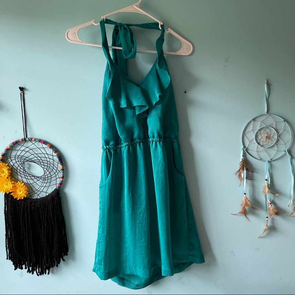 y2k halter dress w/pockets!